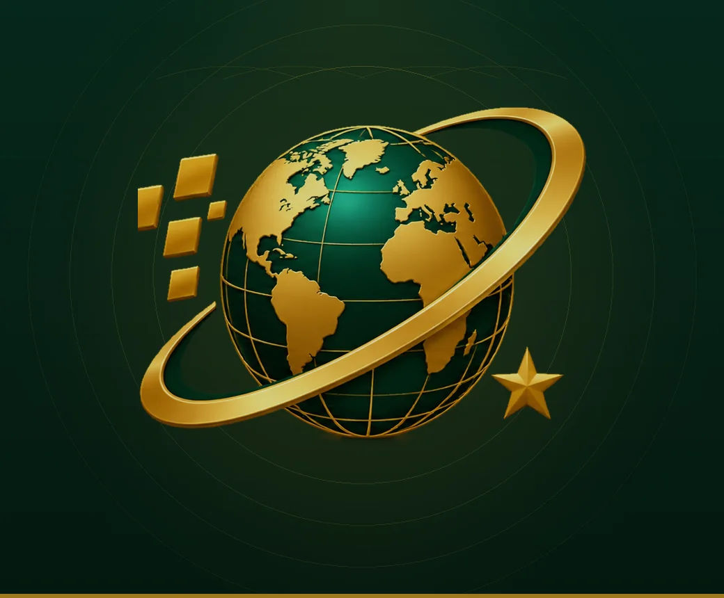 The TQC globe emblem